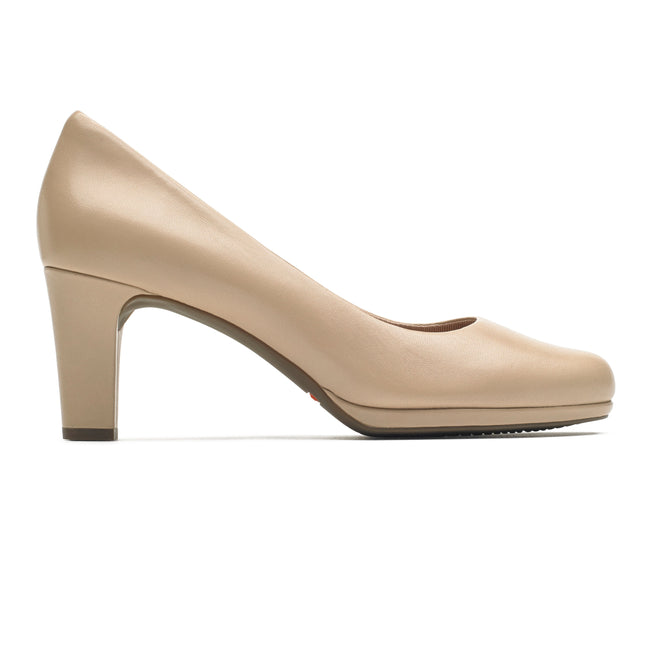 Women Rockport Total Motion Leah Pump Heels Beige | 6725-GJDKL