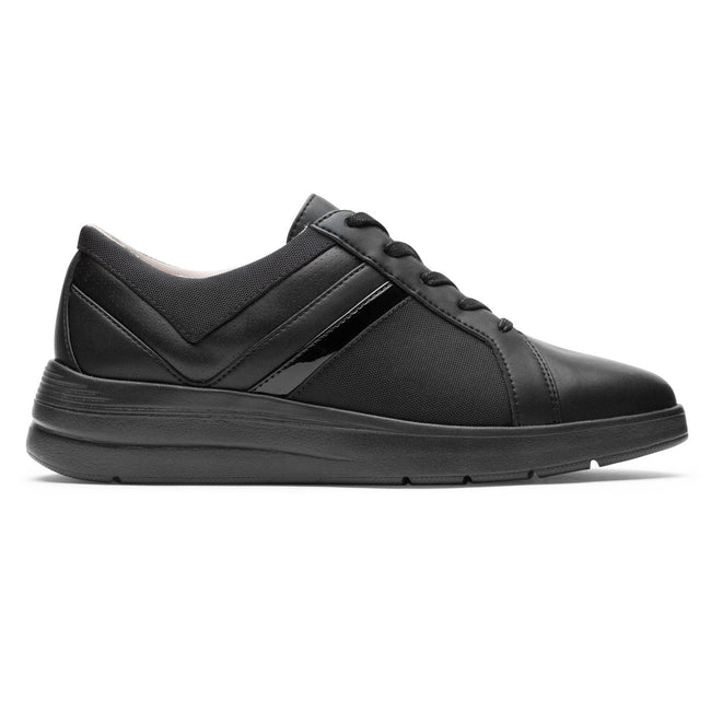 Women Rockport Total Motion Lillie Sneakers Black | 4370-ZSFIB