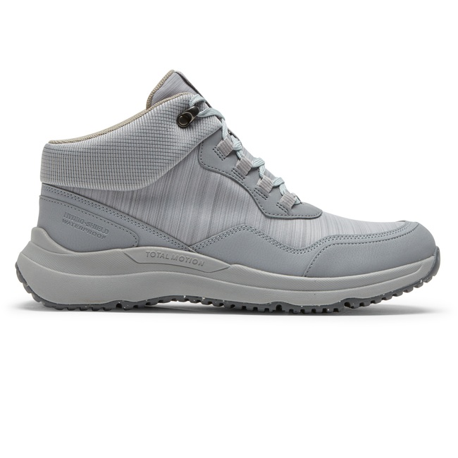 Women Rockport Total Motion Trail Waterproof All-Weather Hiker Boots Grey | 1804-YFODC