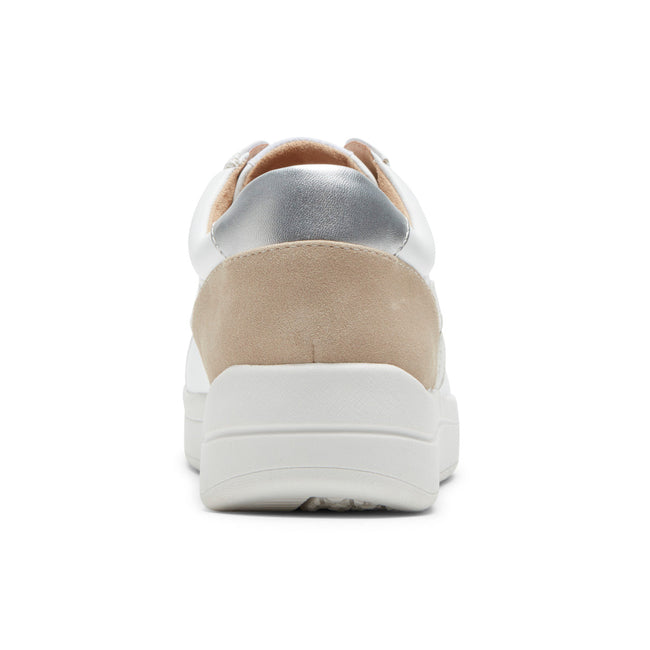 Women Rockport truFLEX Navya Retro Sneakers White | 5680-VOSAH