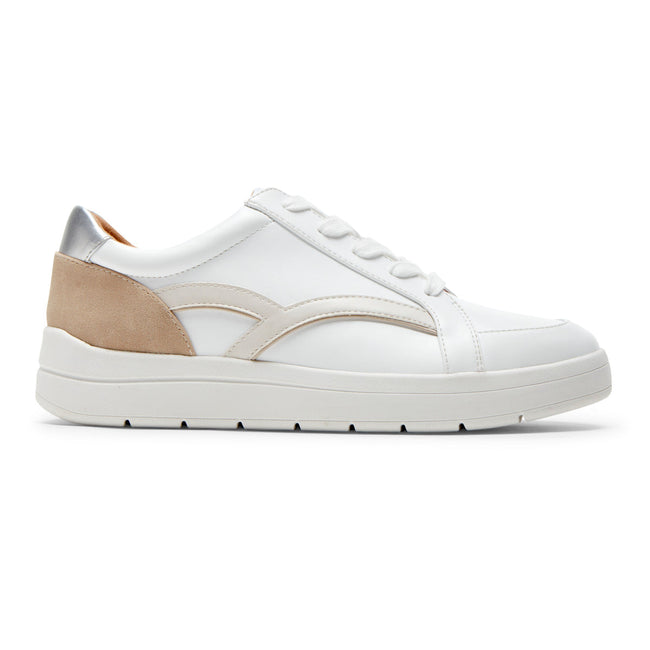 Women Rockport truFLEX Navya Retro Sneakers White | 5680-VOSAH